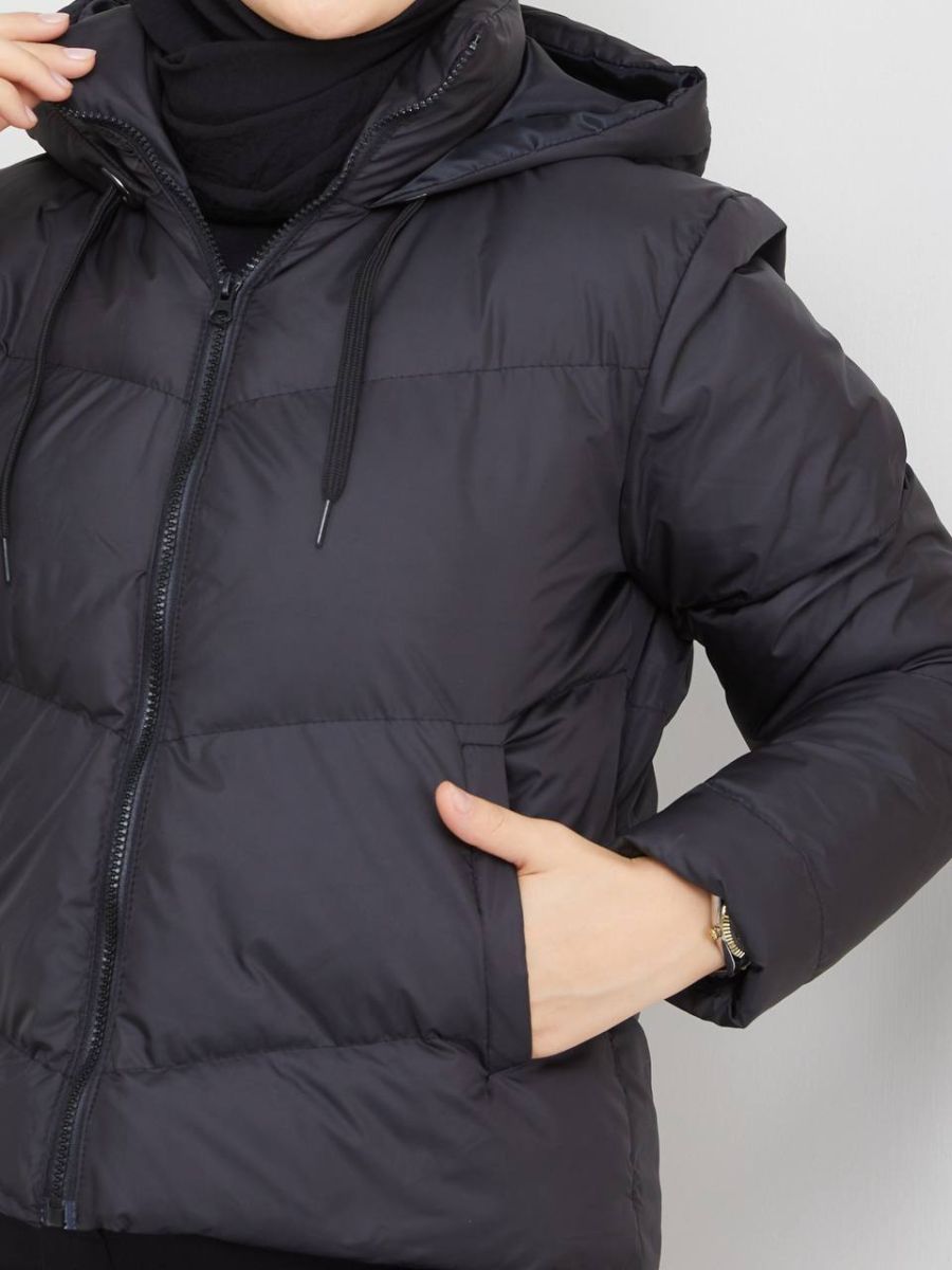 Kısa Dolgulu Şişme Mont