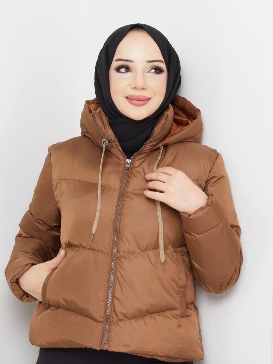 Kısa Dolgulu Şişme Mont