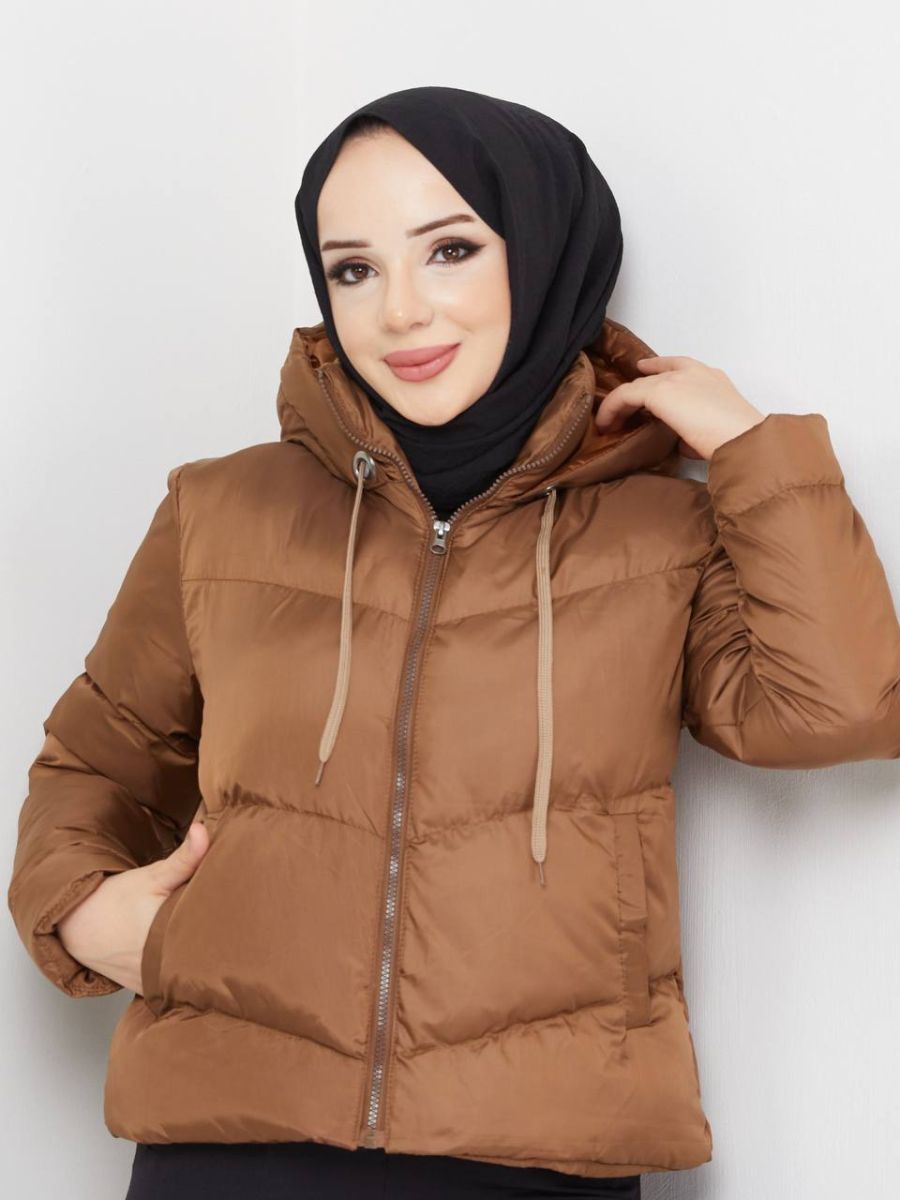 Kısa Dolgulu Şişme Mont